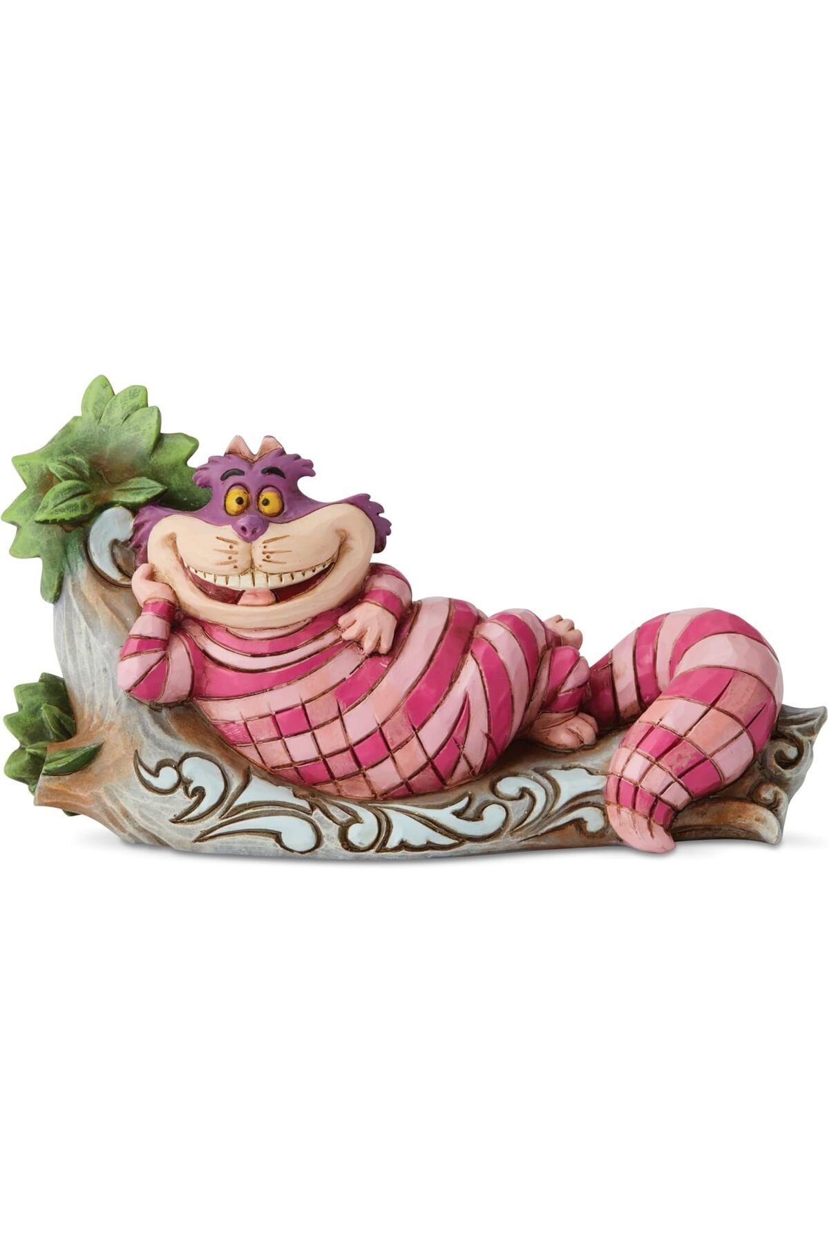 STOREMAX nffashopm Jim Shore Alice'in Traditions Harikalar Diyarında Cheshire Kedisi Ağaç Heykelcikleri,