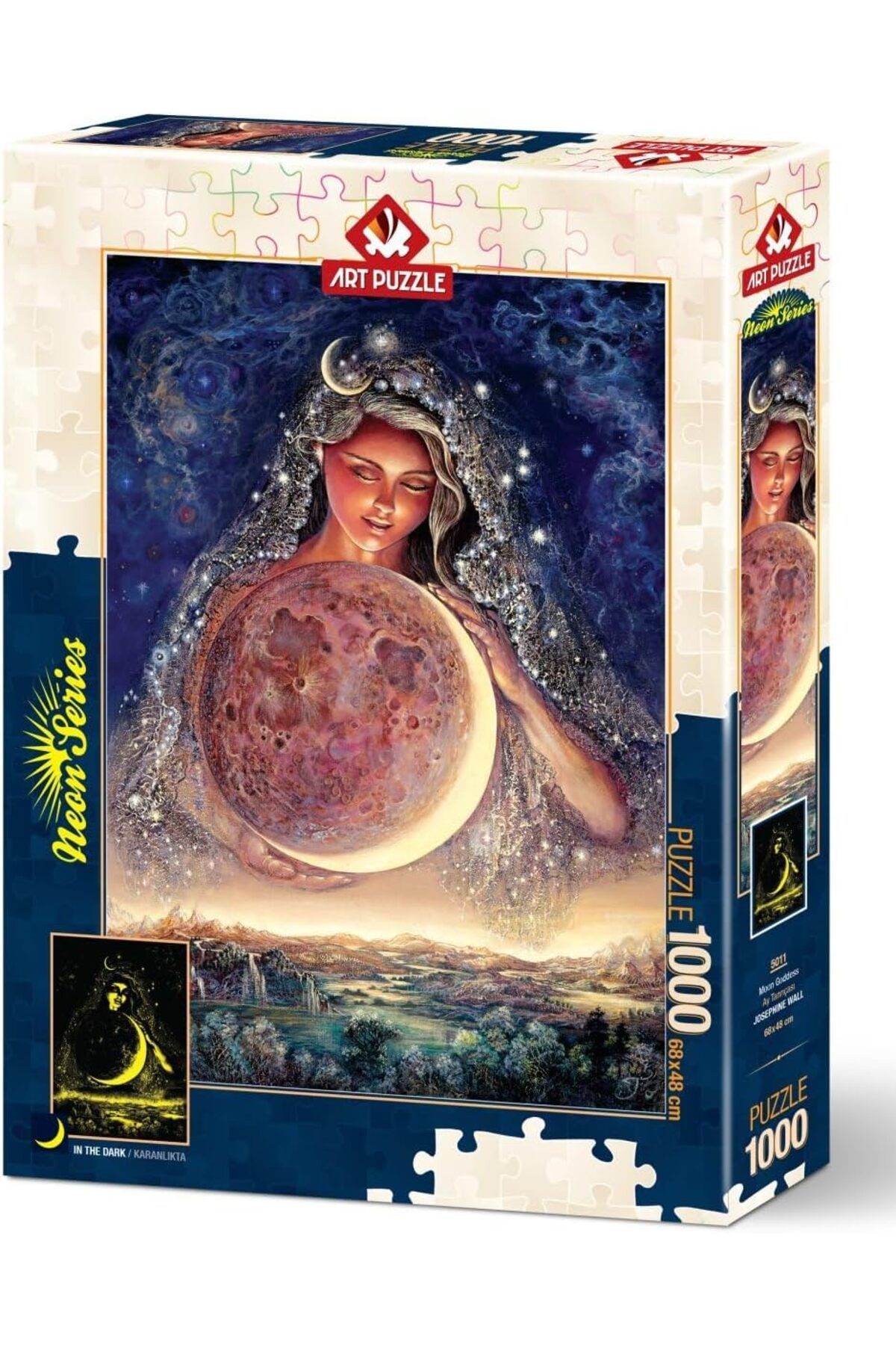 STOREMAX svticaret Puzzle Ay Tanrıçası 1000 Parça Neon Puzzle mhm 1053513