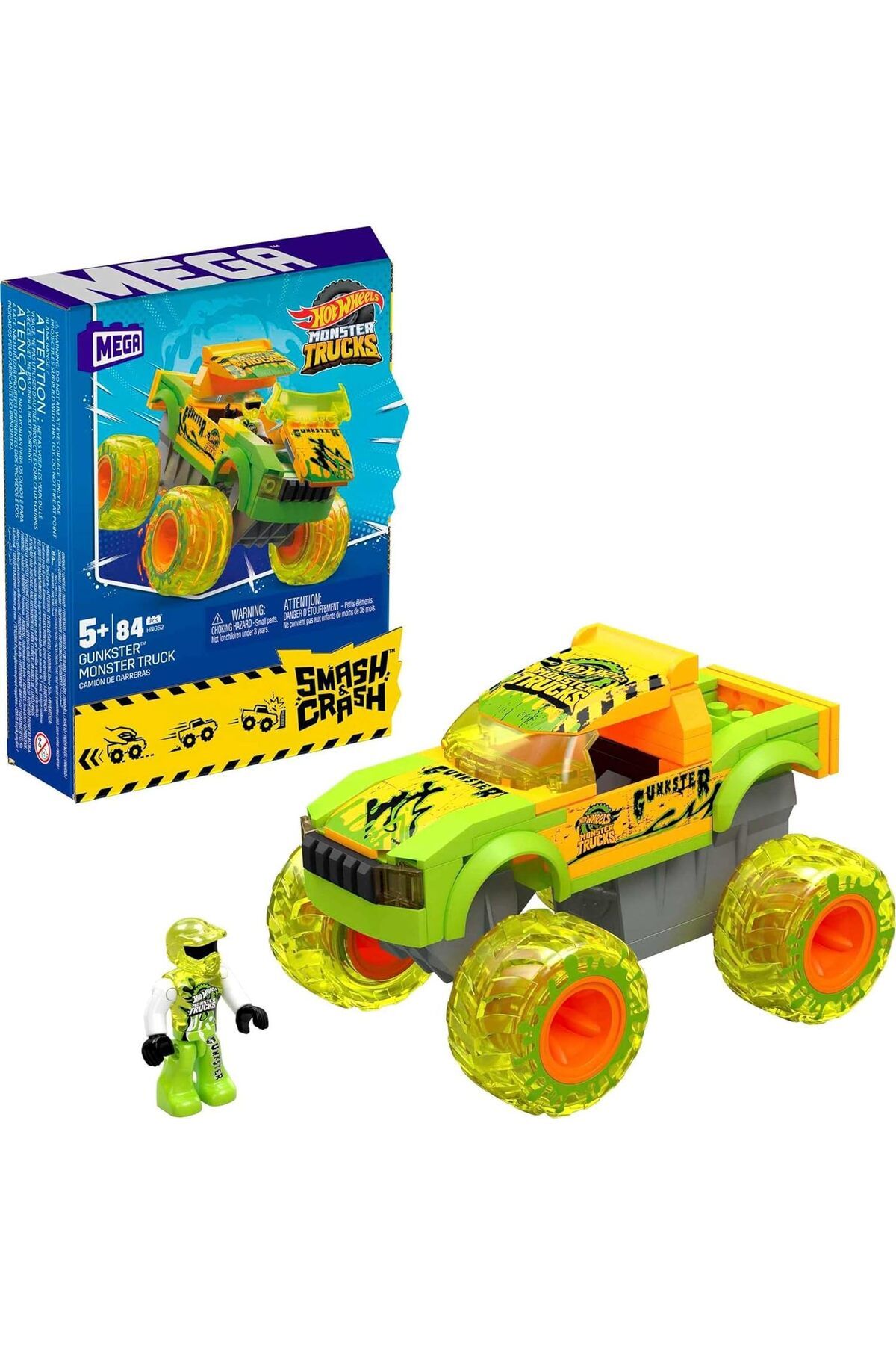 STOREMAX htpshopmx Bloks MEGA Smash N Crash Gunkster, Mega Bloks, Çok Renkli, Medium str http 1092444