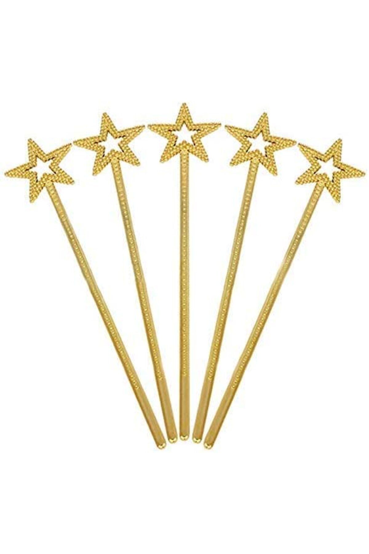 STOREMAX MU-ARTSHOP Altın Renk Yıldız Peri Asası Peri Değneği 34 cm 1 Adet tnca 871301
