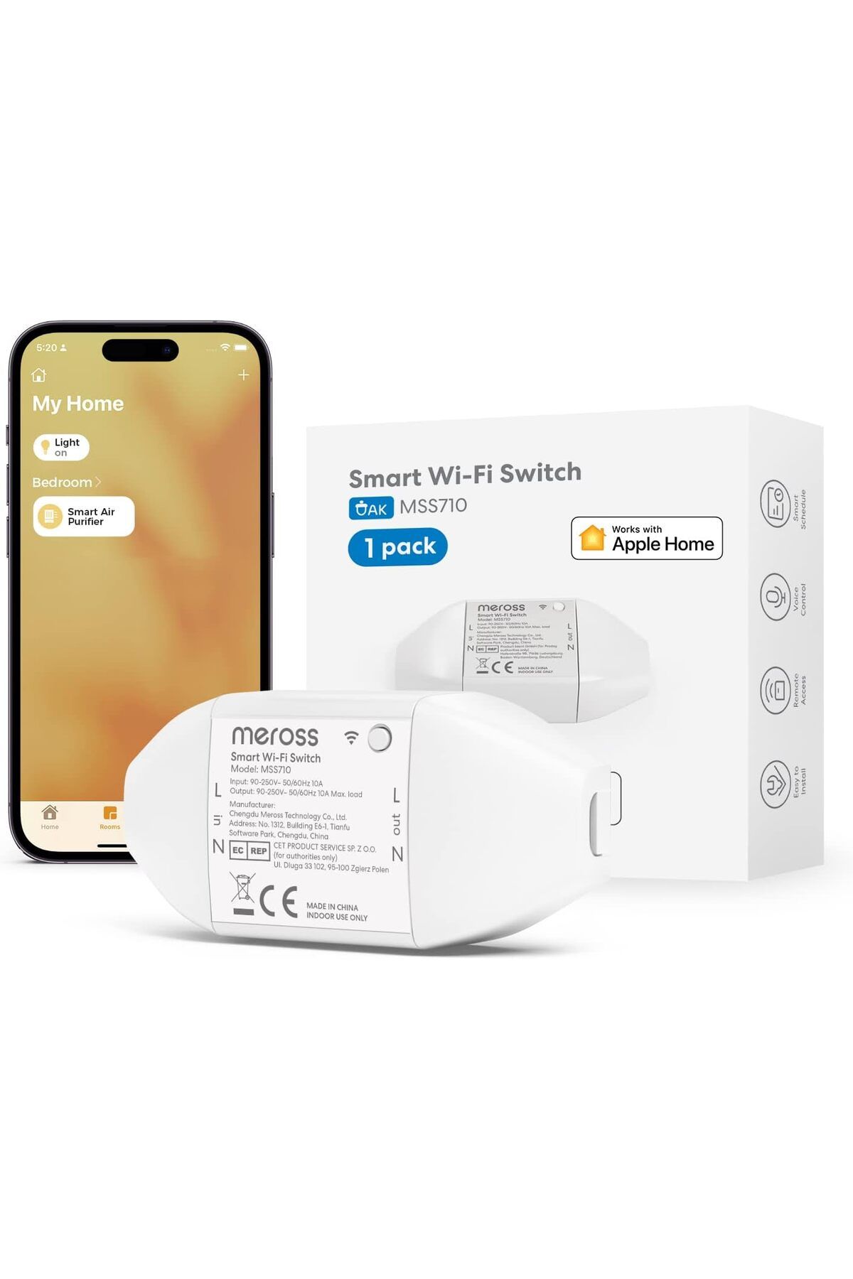 STOREMAX nffashopm Akıllı Wifi Şalter, Akıllı Anahtar, Kendin Yap Röle Modülü, Wifi Röle, Alexa Goog
