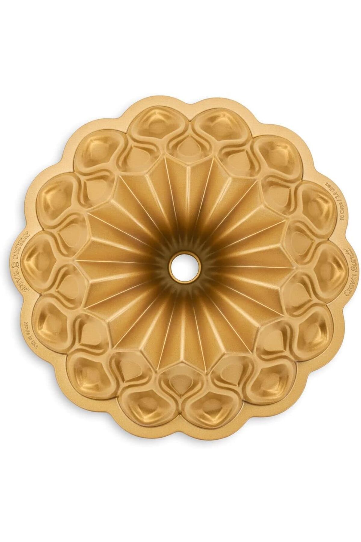 STOREMAX lbstorex Ware -NON-Stick kek pişirme kalıbı-taç, alüminyum, altın, 25,4 X 25,4 X 9,9 cm Newdsn