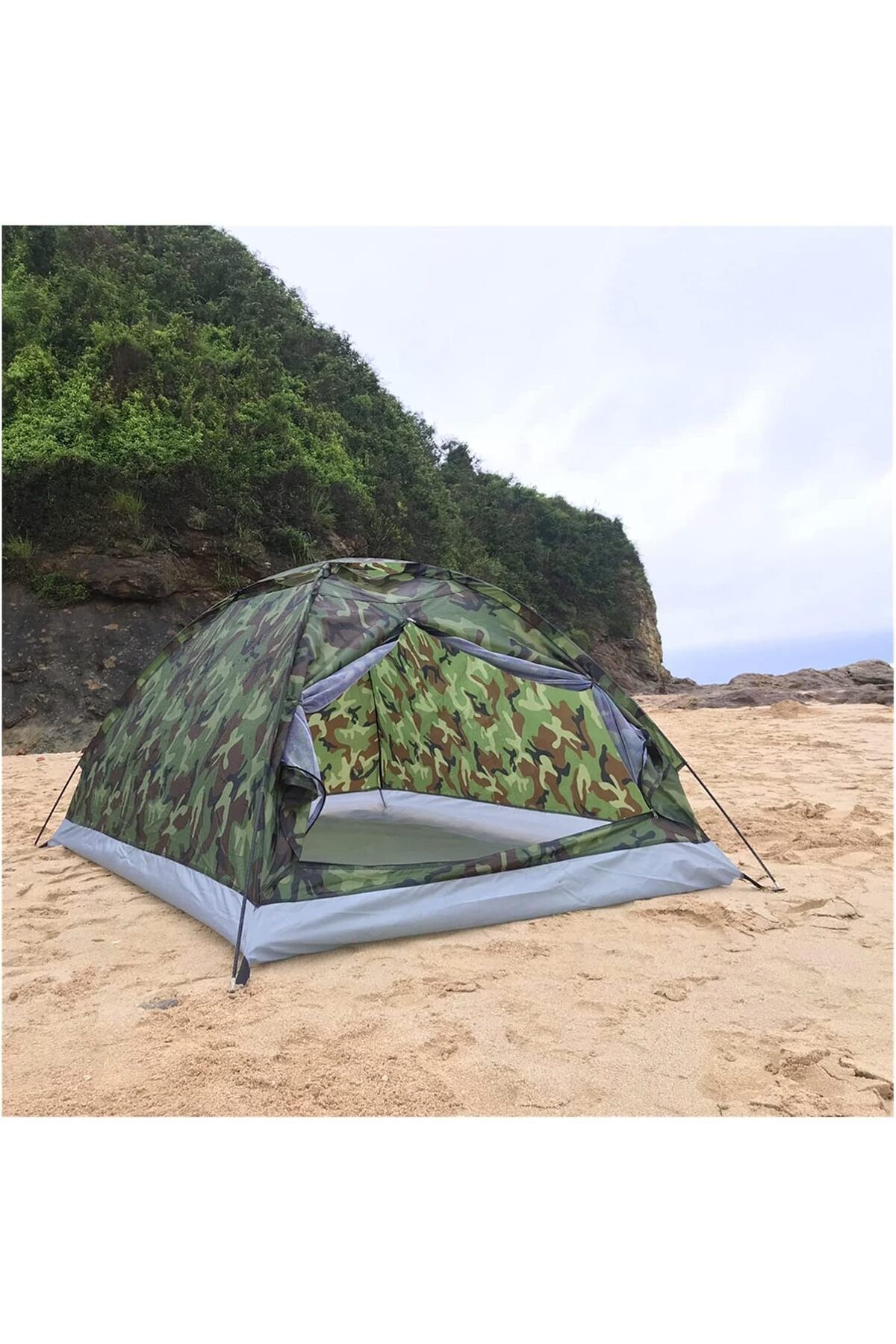 fulina-Camping Tent,2 Person Portable Camouflage,Waterproof Outdoor Travel Tent,for hiking, beach 2