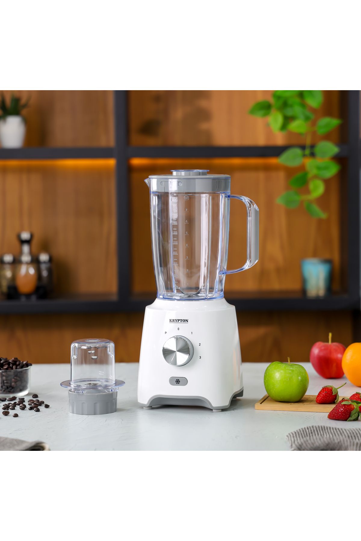 KRYPTON-2-in-1 Countertop Blender/Juicer Mixer 1.8, 0.3-L|Unbreakable Jars&Sharp Blade|600W KNB5315 2