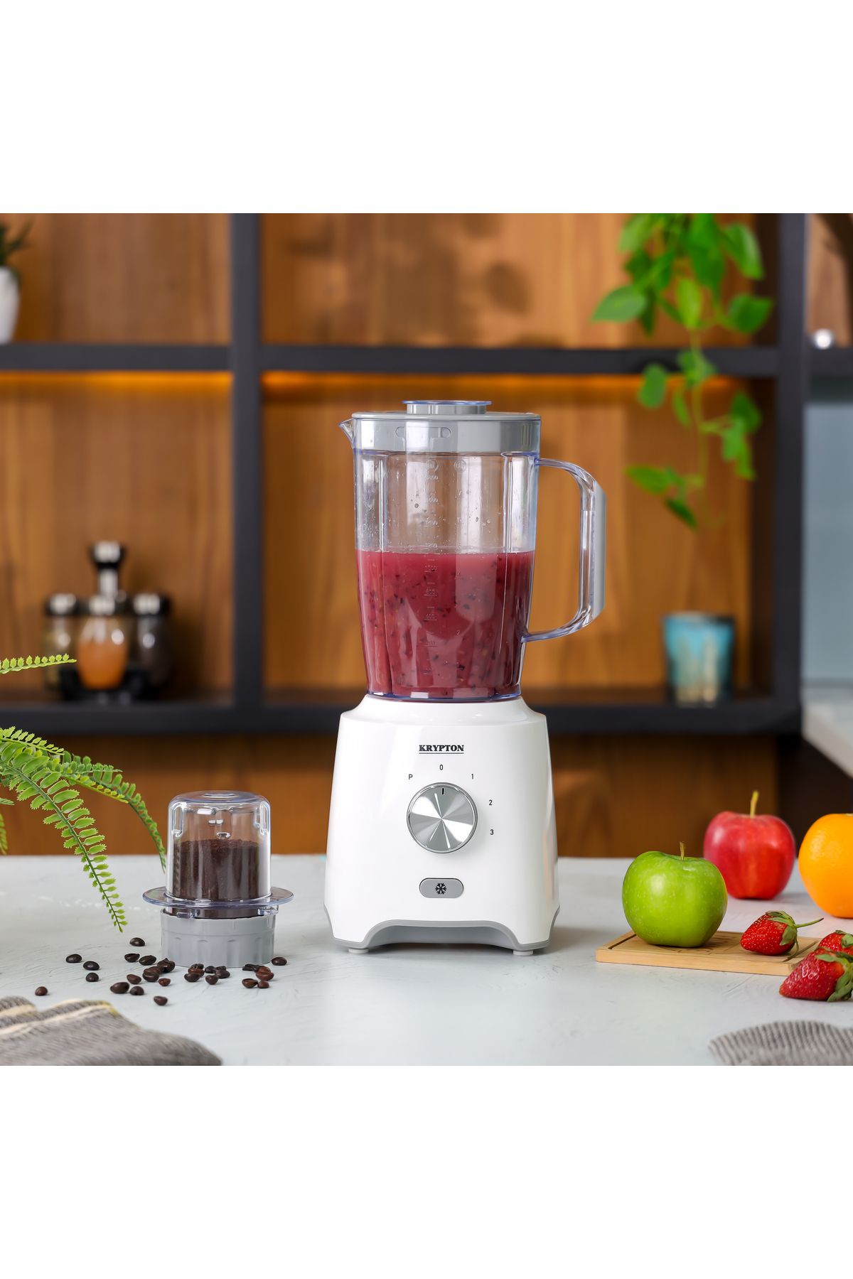 KRYPTON-2-in-1 Countertop Blender/Juicer Mixer 1.8, 0.3-L|Unbreakable Jars&Sharp Blade|600W KNB5315 3