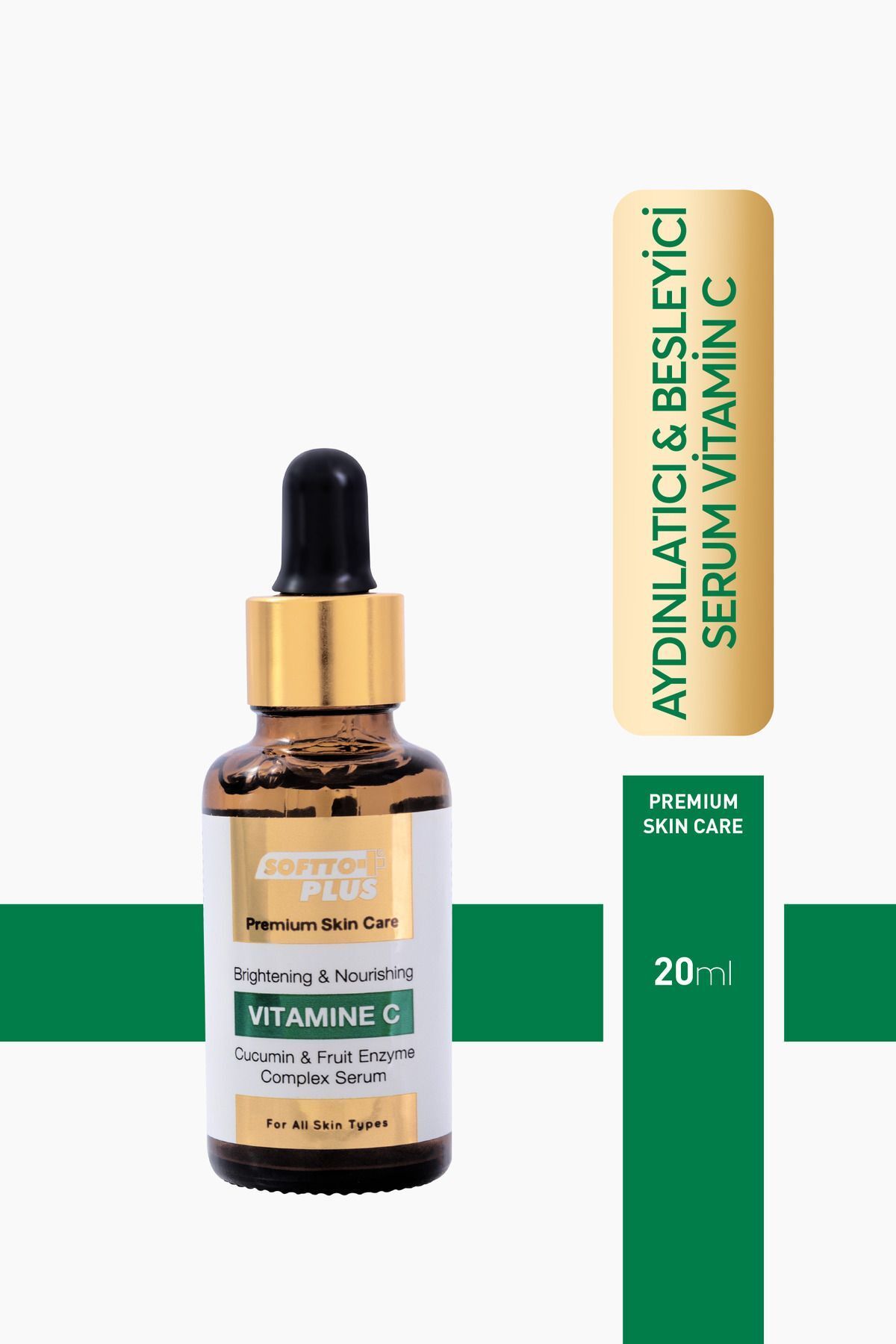 Softto Plus VİTAMİN C SERUM - AYDINLATICI VE BESLEYİCİ SERUM 30 ML