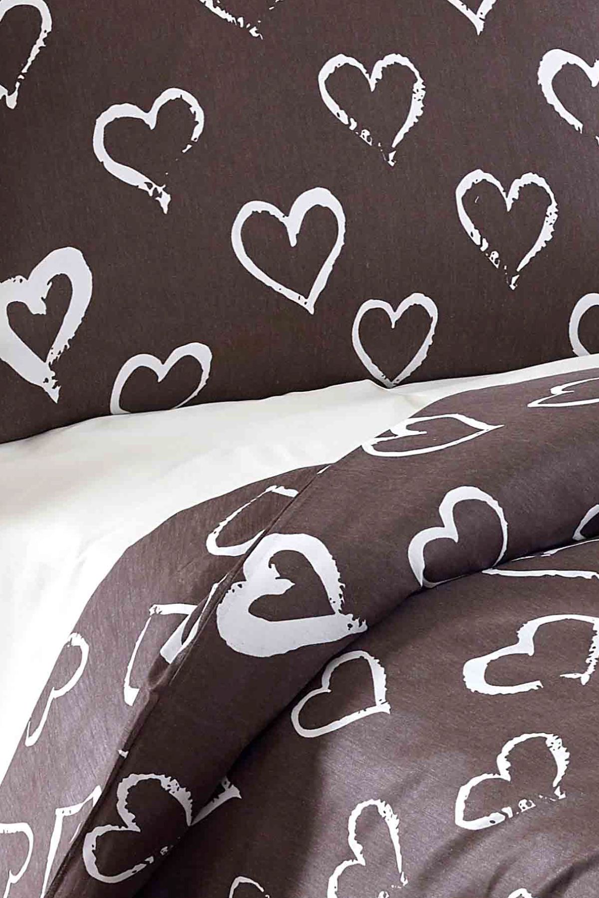 Eponj Home-Single Easy-Iron Duvet Cover Set - Amaour Brown 6