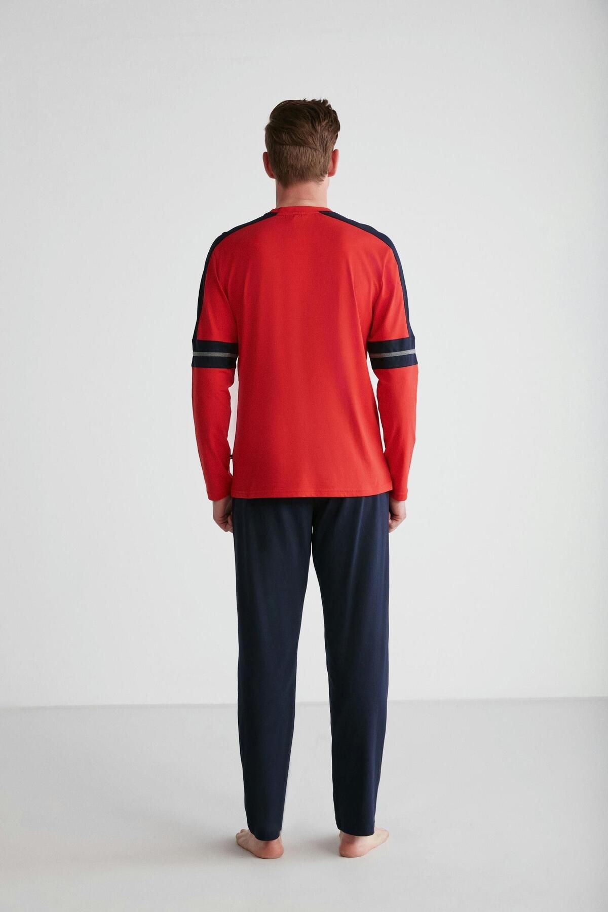 U.S. Polo Assn. پایه. POLO ASSN. ست لباس خواب یقه گرد مردانه مدل 18727