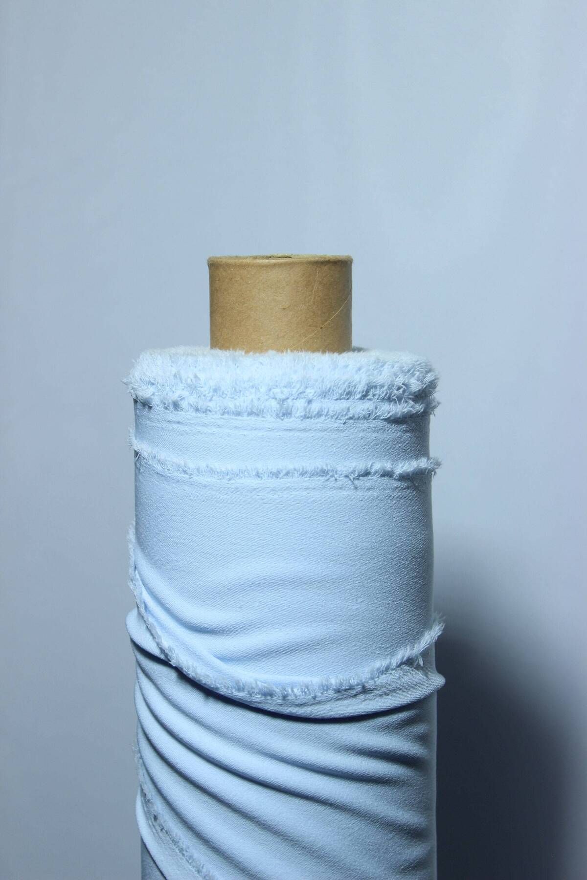 FabricLoom Heavy Georgette High-Quality Crepe - Luxurious Egyptian Fabric : Ice Bue