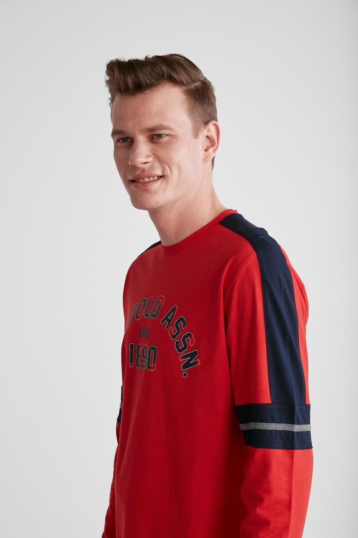U.S. Polo Assn. پایه. POLO ASSN. ست لباس خواب یقه گرد مردانه مدل 18727