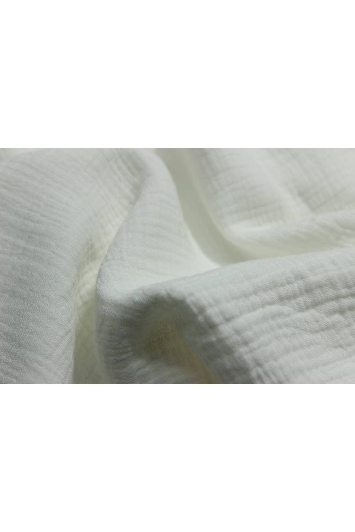 FabricLoom Soft and Lightweight Double Gauze Muslin Fabric - 100% Cotton - Safe for Babies, Perfect for DIY and fotoğrafı 5 (önizleme)