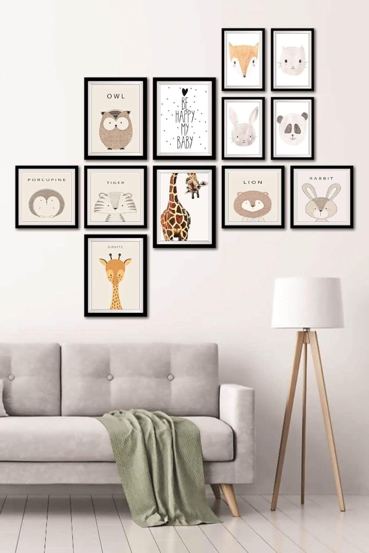 STOREMAX nffashopm 12 Parça Dekoratif Mdf Tablo Seti Çerçeve Görünümlü DEKOLIADKJ046 storestarx 105135
