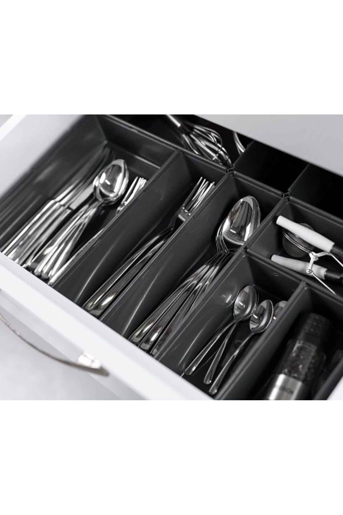 STOREMAX nffashopm 8 Parça Modüler Organizer 32x48cm Füme storestarx 1051353