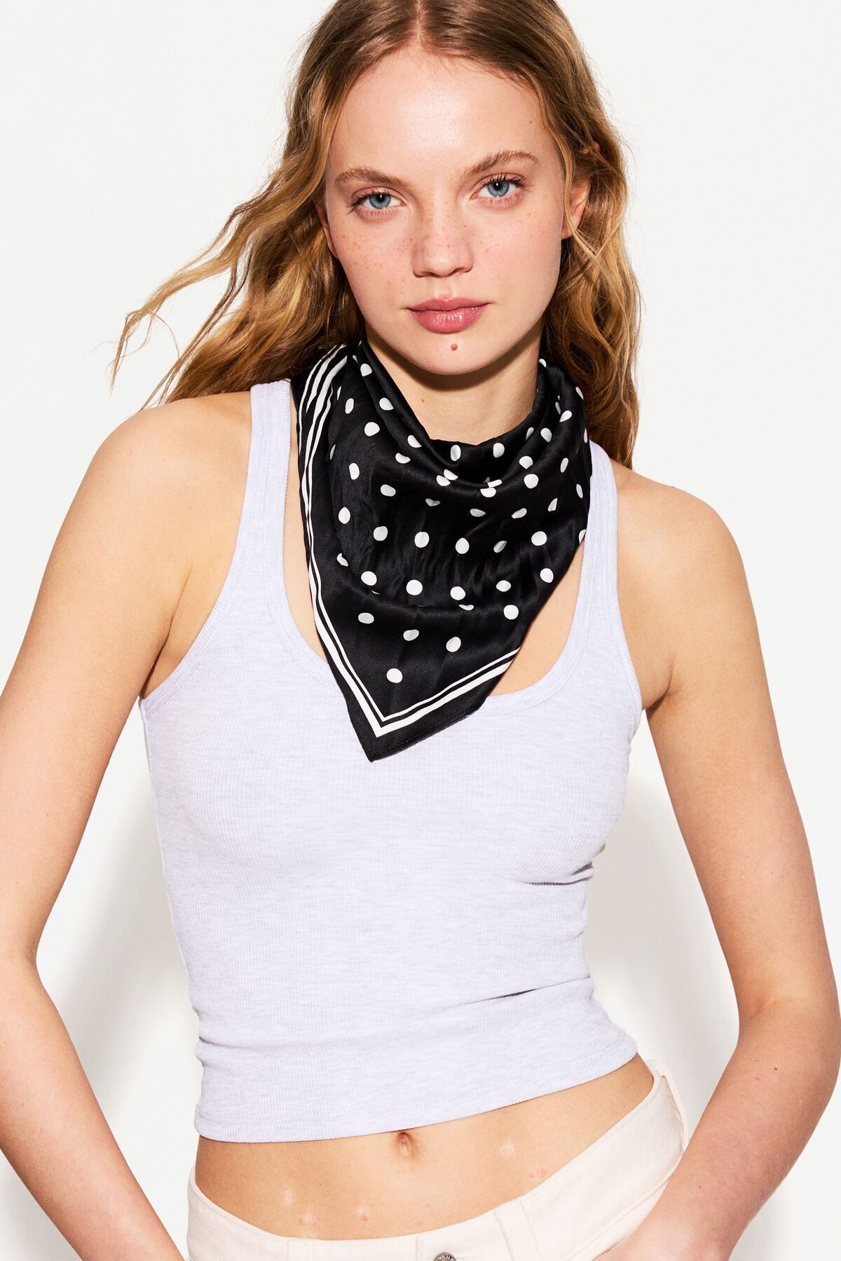 Bershka-Polka dot neckerchief 2