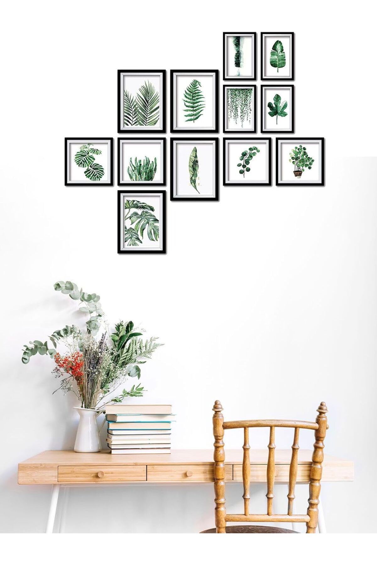 STOREMAX nffashopm 12 Parça Ahşap Mdf Duvar Posteri Tablo Seti Çerçeve Görünümlü DEKOLIADKJ072-S stor