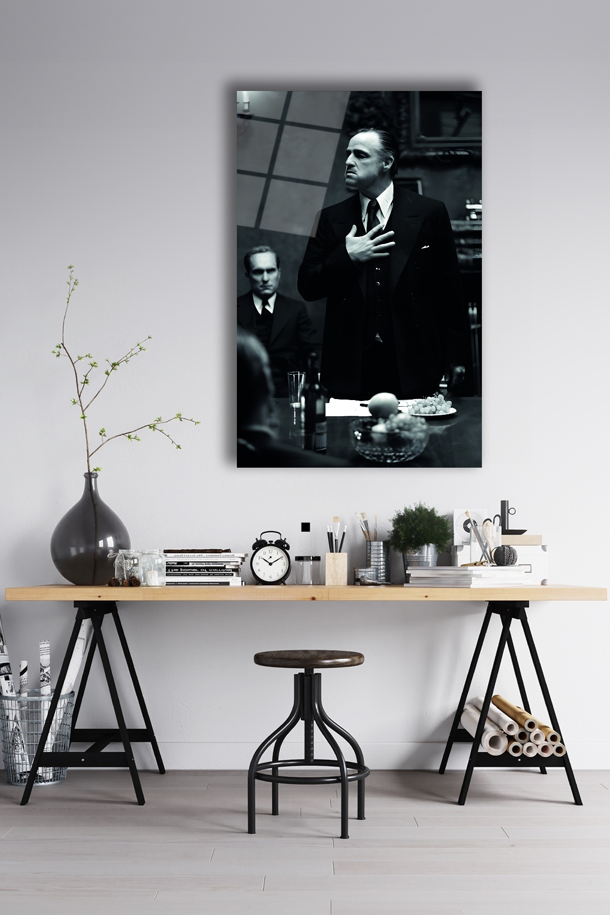 Vito Corleone The Godfather Cam Tablo