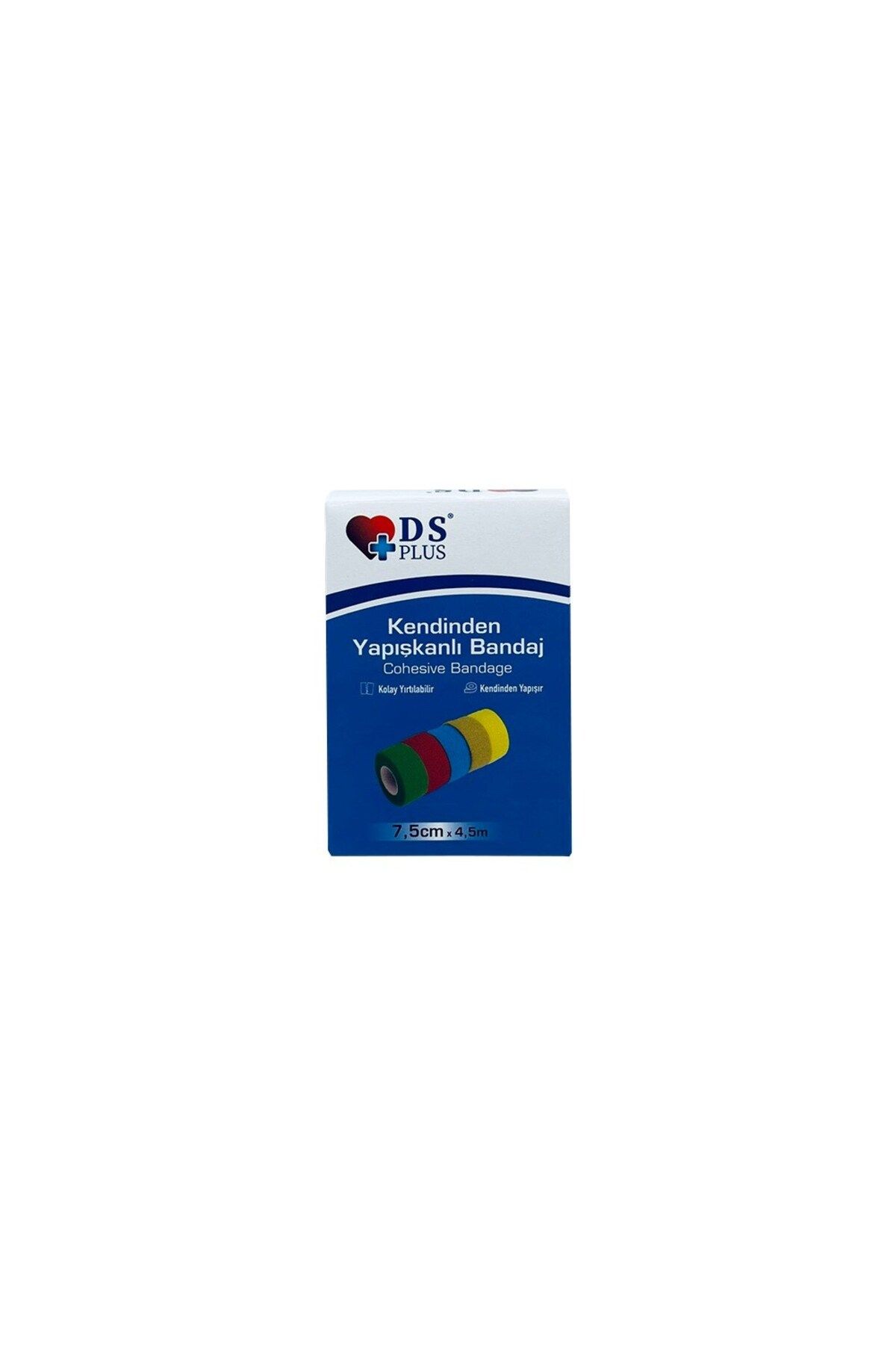 DS PLUS Coban Bandaj 7,5 Cm X 4,5 M - Sarı