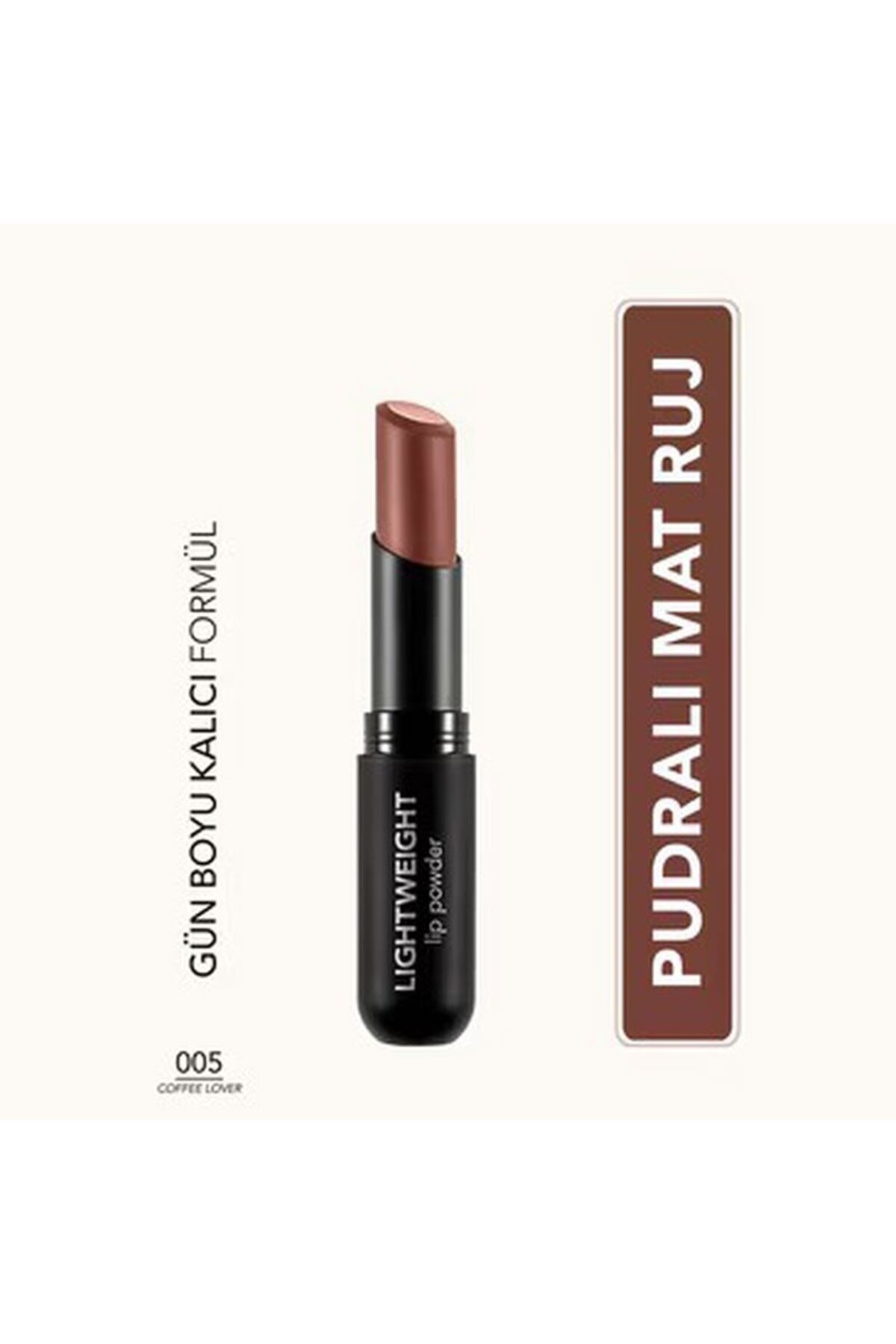 Flormar-Lightweight Lip Powder Ultra Light Matte Lipstick No: 005 1