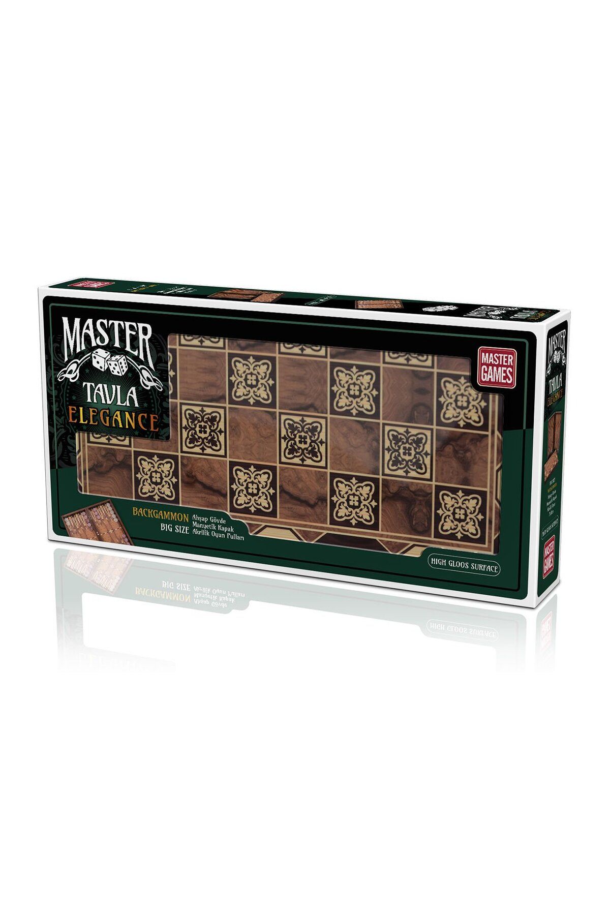 TimeStart-KS Games Master - Elegance Backgammon Patterned Motif 1