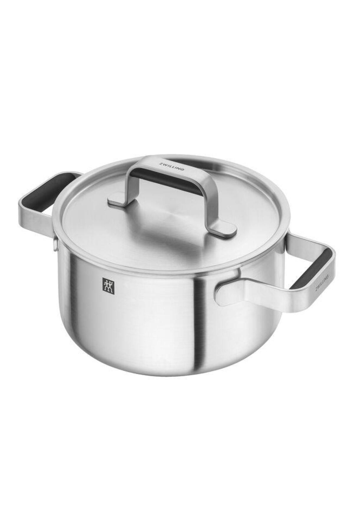 ZWILLING-Pure Cw 5-Piece Gray Metallic Cookware and Pans Set - 18/10 Stainless Steel 8