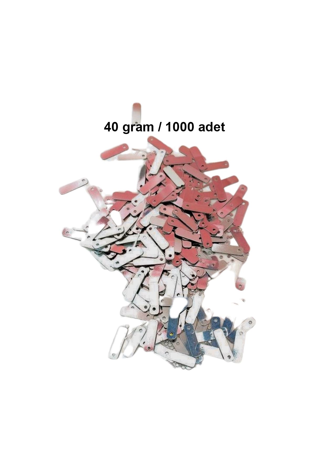 karadağsb Koyu Pembe 15 X 5 Mm Dantel Oya Yazma Halhal Abiye Lazer Kesim Pul 1000 Adet / 40 Gram