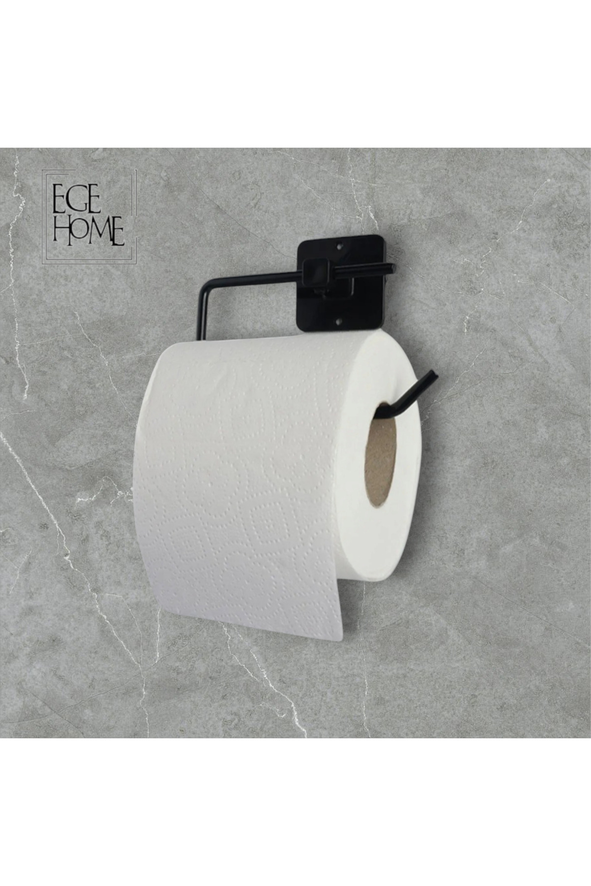Home Kare Yapışkanlı Siyah Açık Tuvalet Kağıtlığı Wc Peçete Kağıtlık  Tutucu