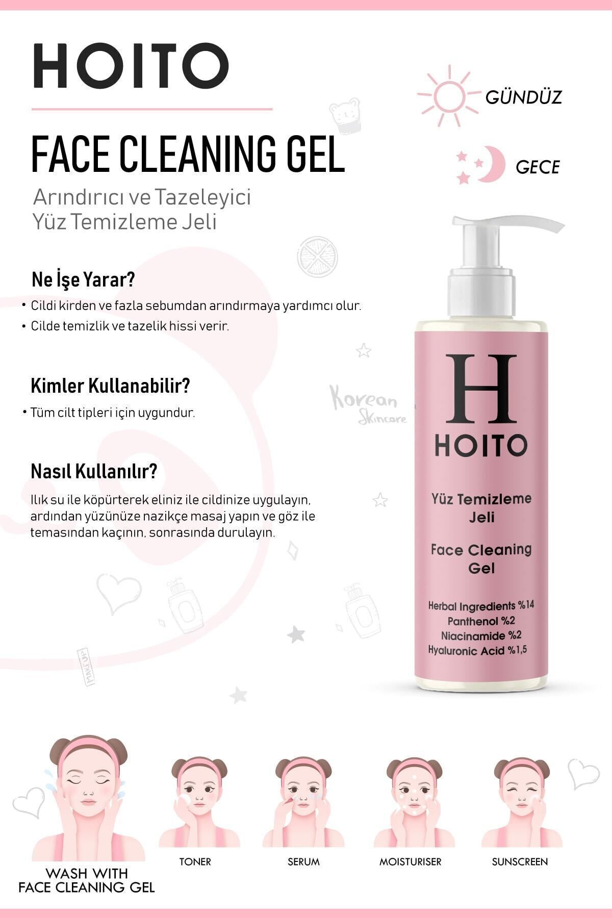 Yüz Temizleme Jeli 200ml-herbal Ingredients%14 Panthenol %2 Niacinamide%2 Hyaluronic Acid%1,5 — H10006 — تصویر 5 از 8
