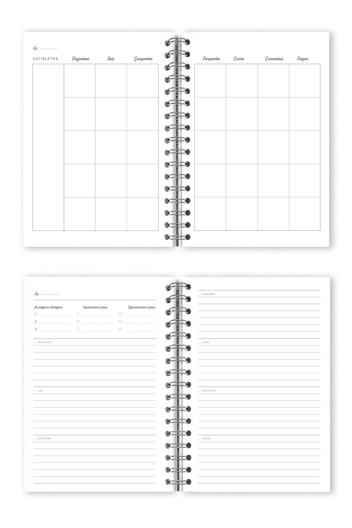 Victoria's Journals-A5 Spiral Timeless Weekly Agenda 7