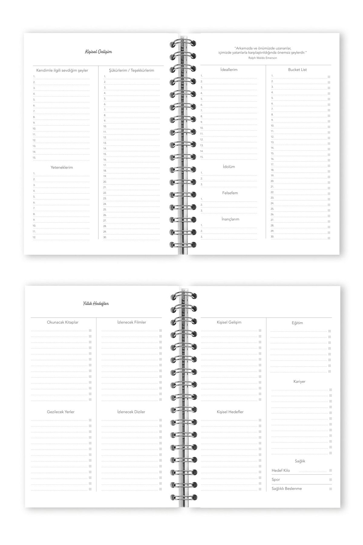 Victoria's Journals-A5 Spiral Timeless Weekly Agenda 6