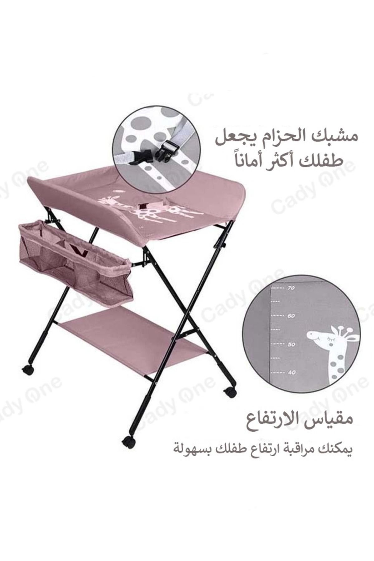 Cady One-Portable foldable baby changing table with wheels 6