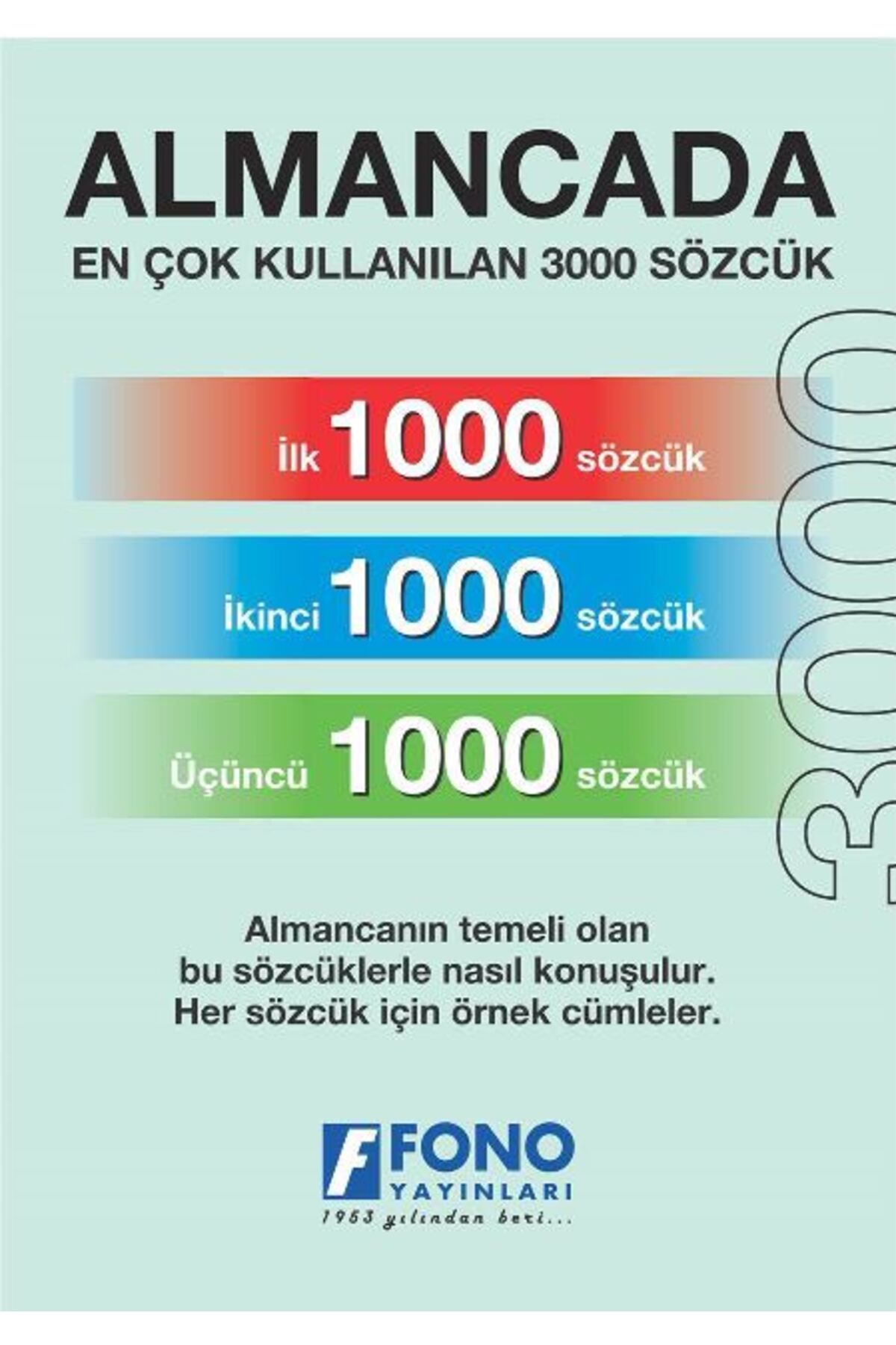 Fono Yayınları-3000 كلمة الألمانية الأكثر استخدامًا 1