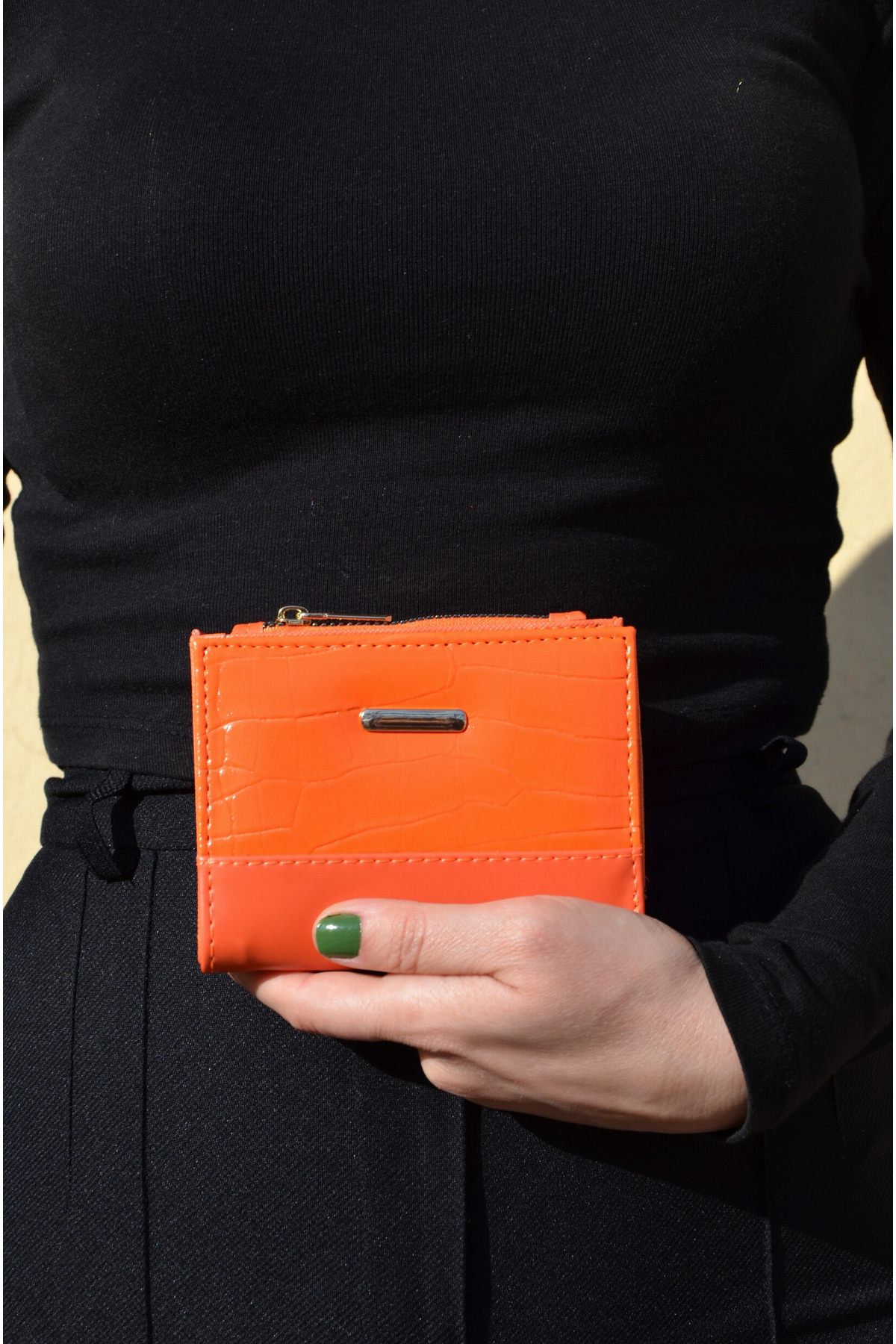 Mazel Design-Crocodile Patterned Basic Wallet 5