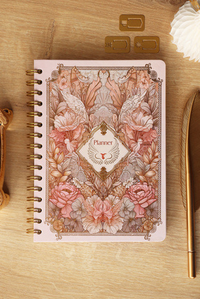 Victoria's Journals A5 Spiralli Süresiz-Motivasyon Sayfalı-Haftalık Planlayıc...