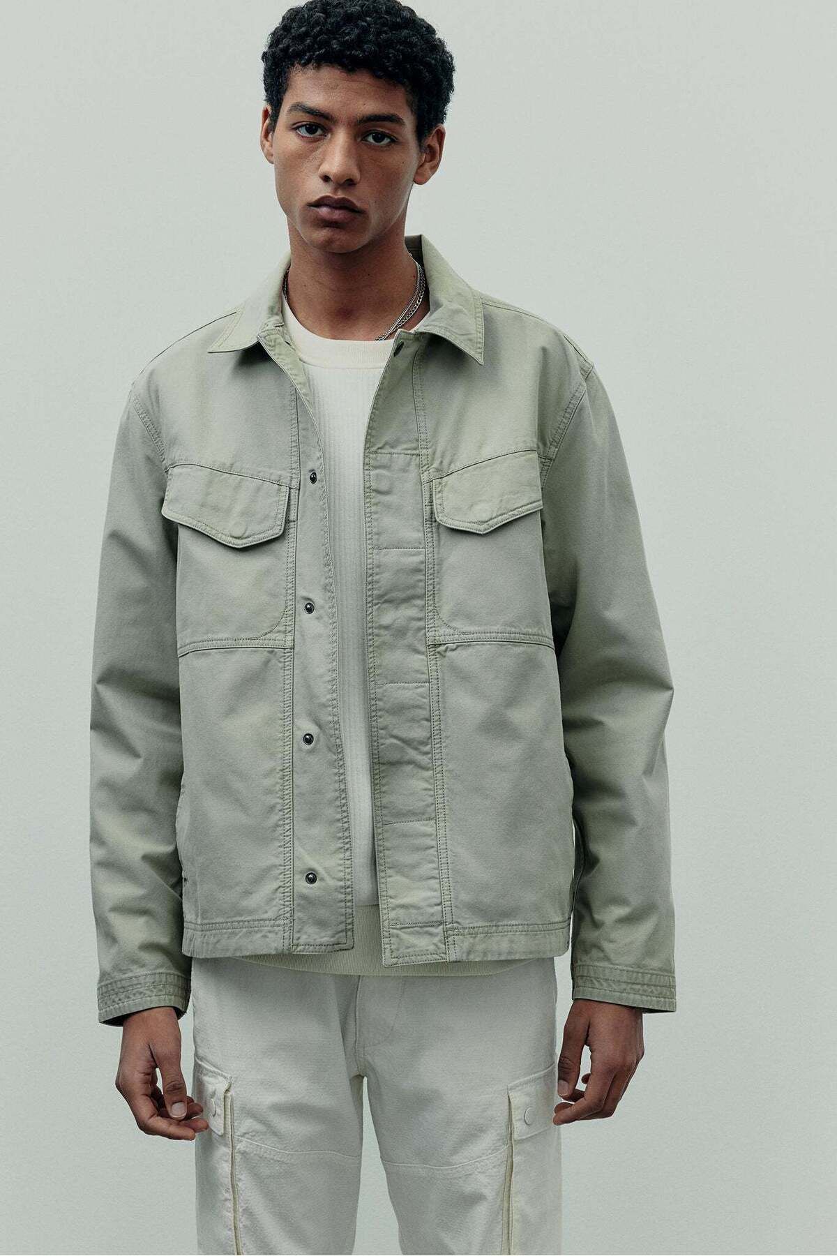 H&M-Regular Fit Canvas overshirt 6