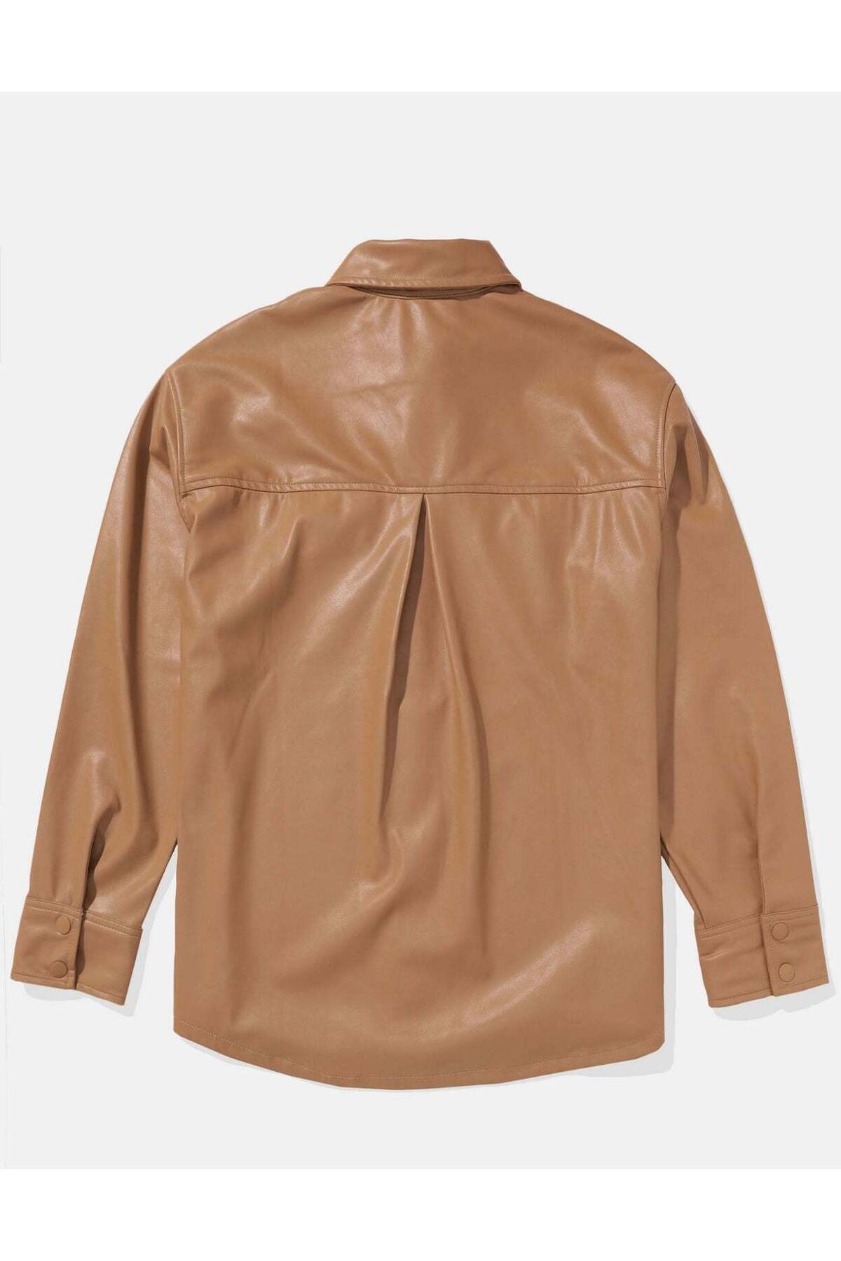 AMERICAN EAGLE-AE Vegan Leather Shacket 4