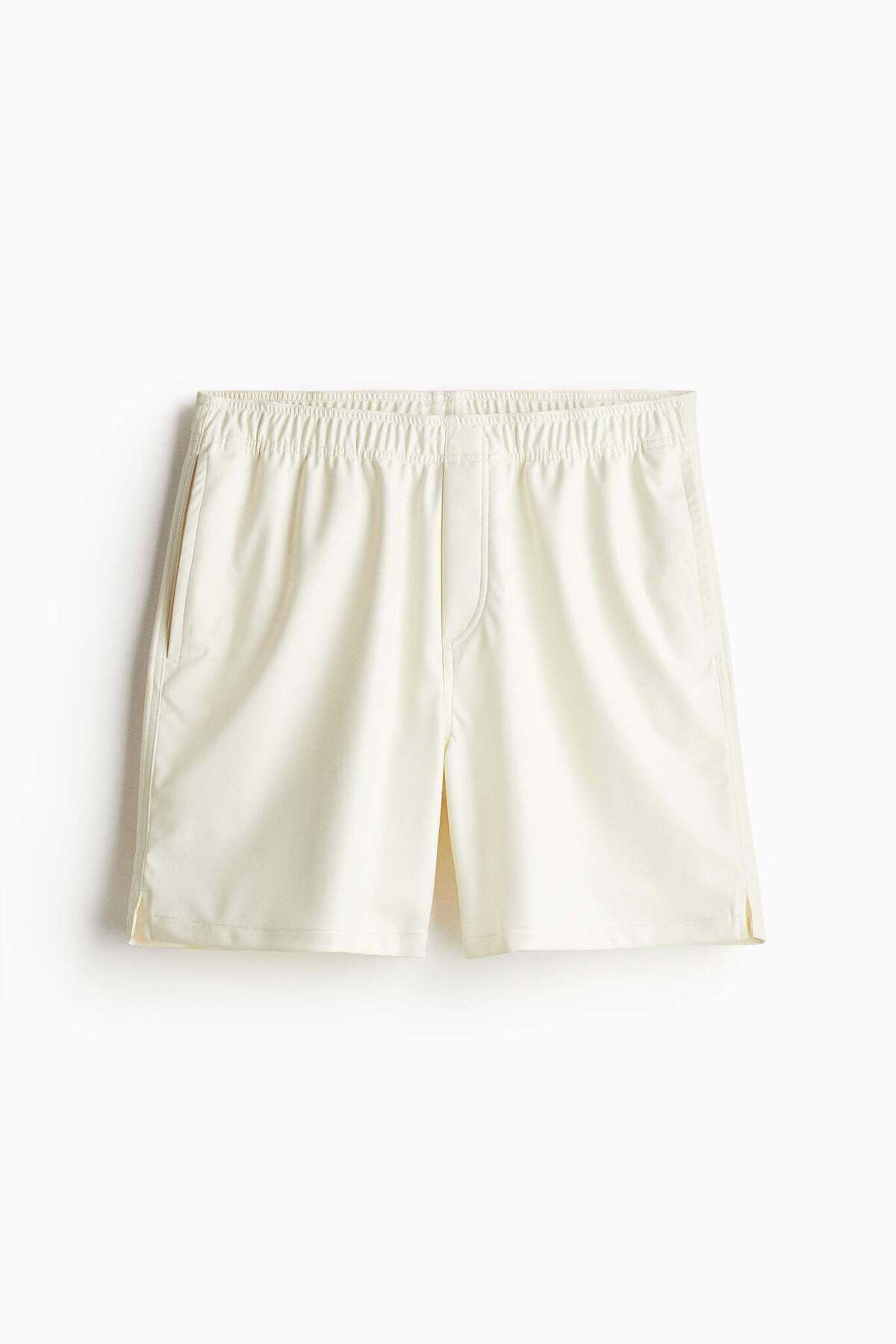 H&M-Relaxed Fit Coated shorts 1