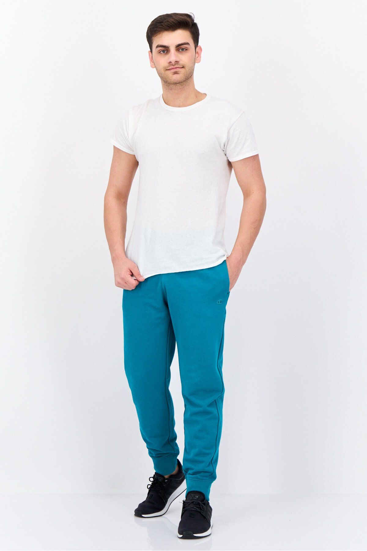 Champion-Men Regular Fit Training Sweatpants, Teal 4