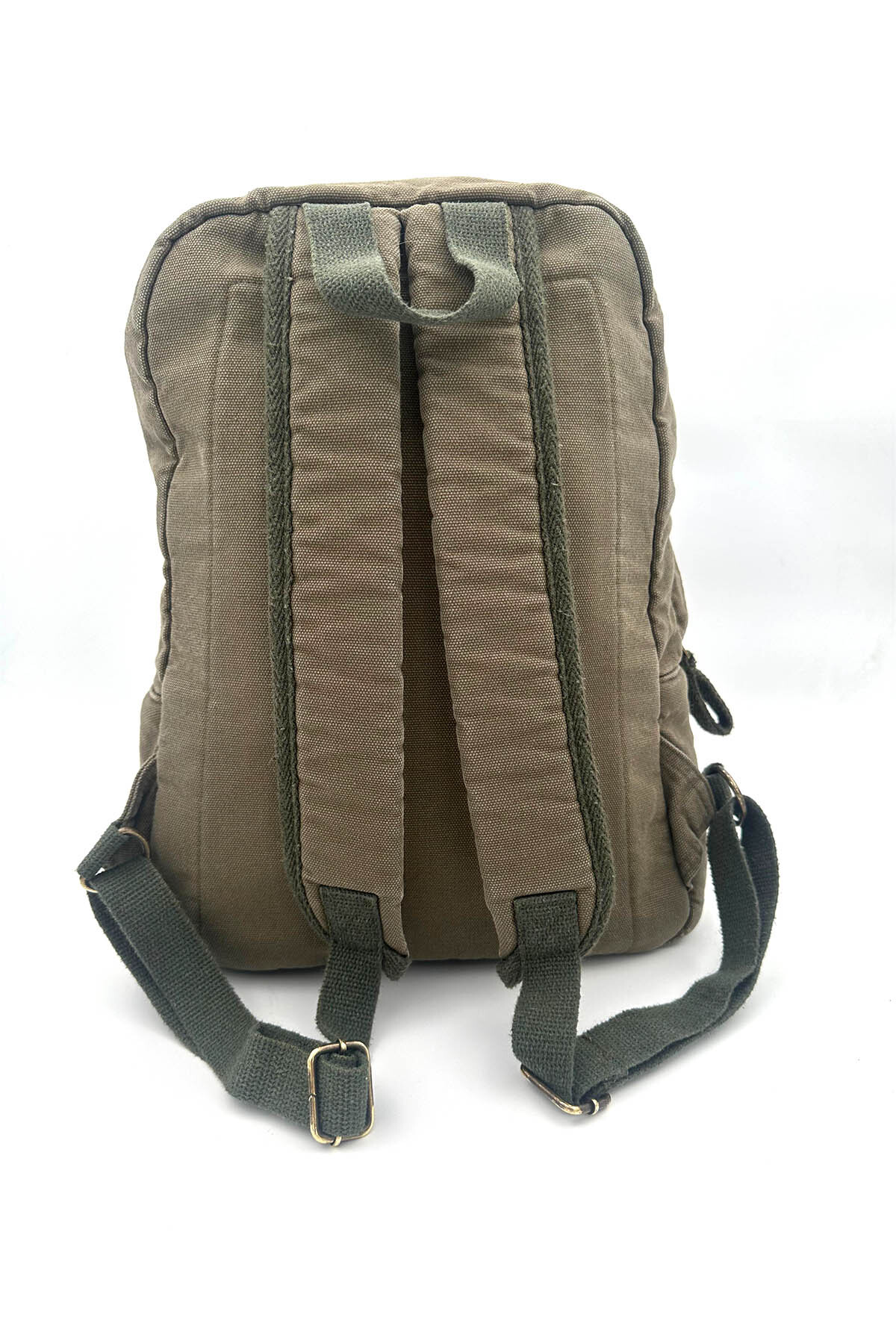 Old Cotton Salaş Sırt Çantası - Okul Seyahat Laptop Spor Günlük Kullanım - Kanvas Pamuk Kumaş Unisex görsel 3