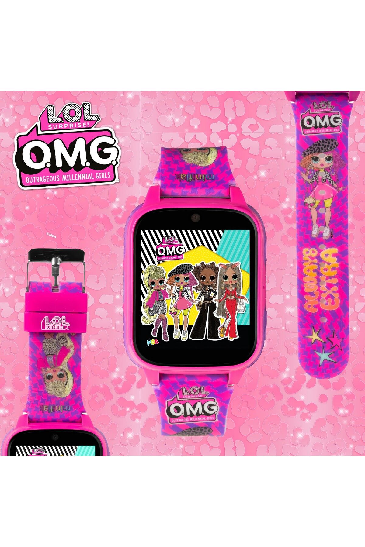 L.O.L. SURPRISE-Miniflak L.O.L Surprise! Lol012Omg Yellow Camera Bluetooth 26 Game Children's Watch (No Tracking Feature) 4