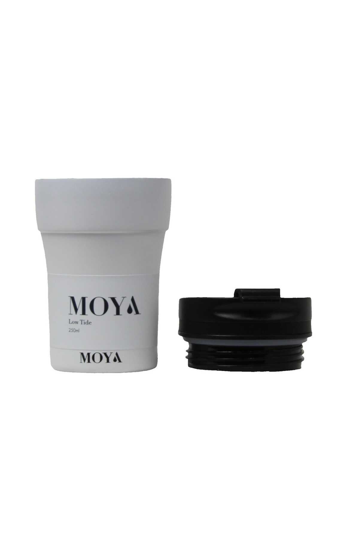 Moya-"Low Tide" 250ml Travel Coffee Mug Black/White 3