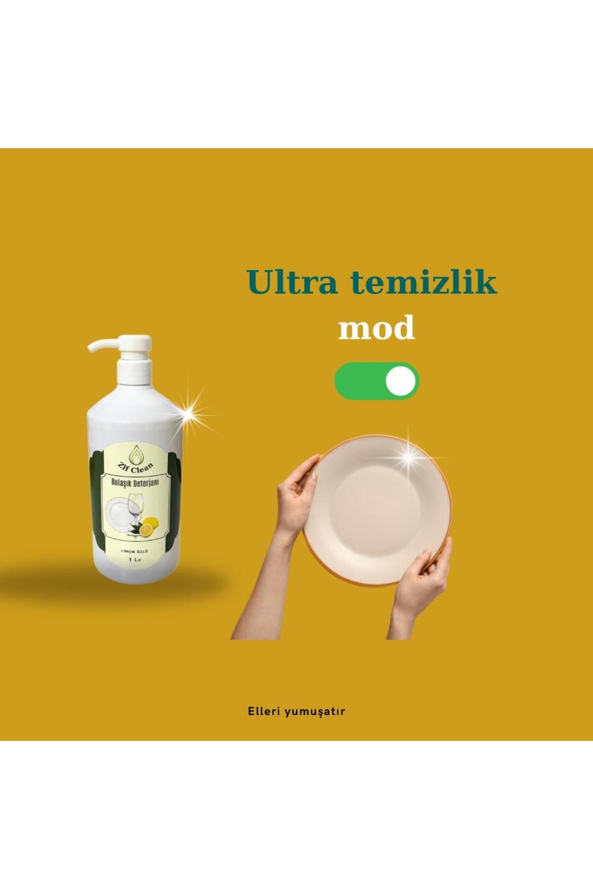 ZLFCLEAN Kanserojen Madde Içermeyen Bulaşık Deterjanı (1 LİTRE)