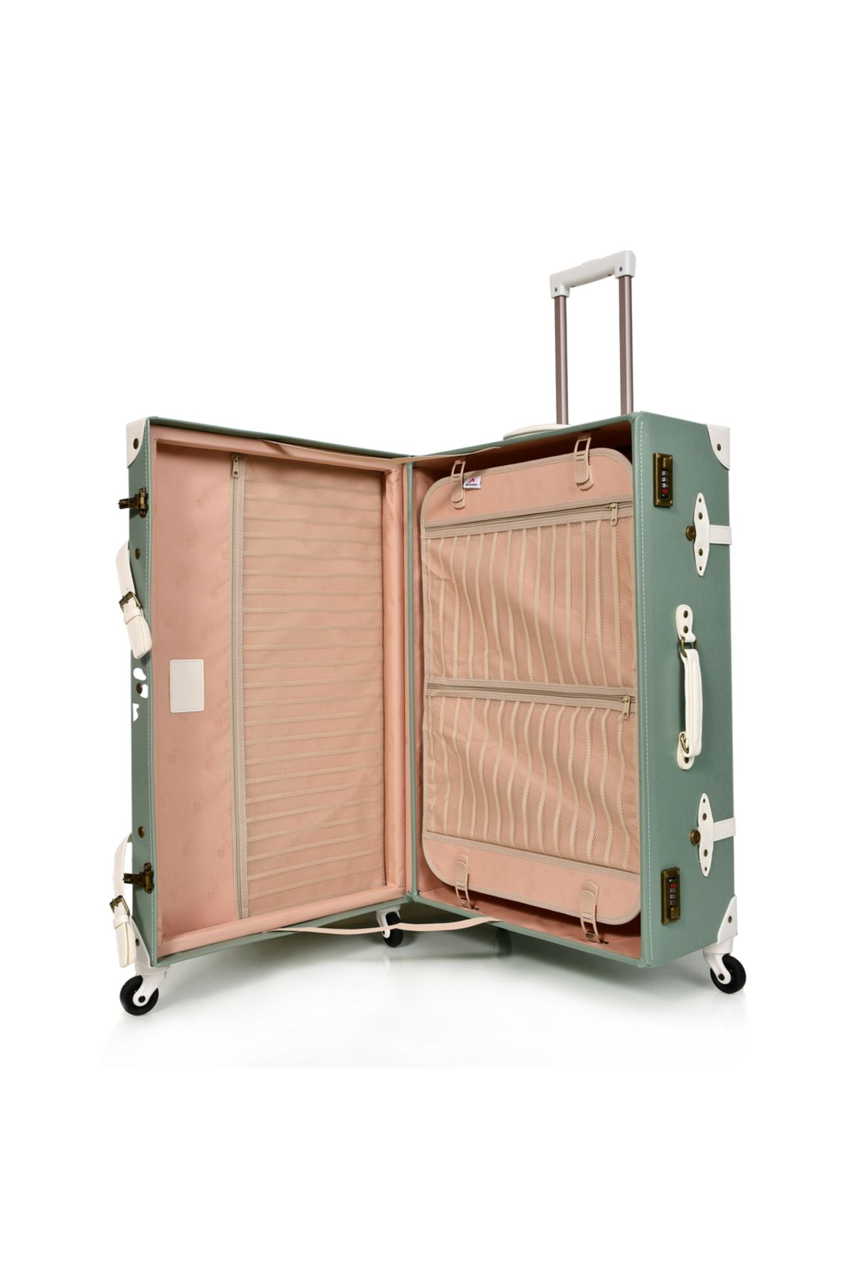 MORANO-Classic Leather Bلكامل Moraraino 4 Pieces of شنط Travel Squat-Including the Lap and Lock Security 5