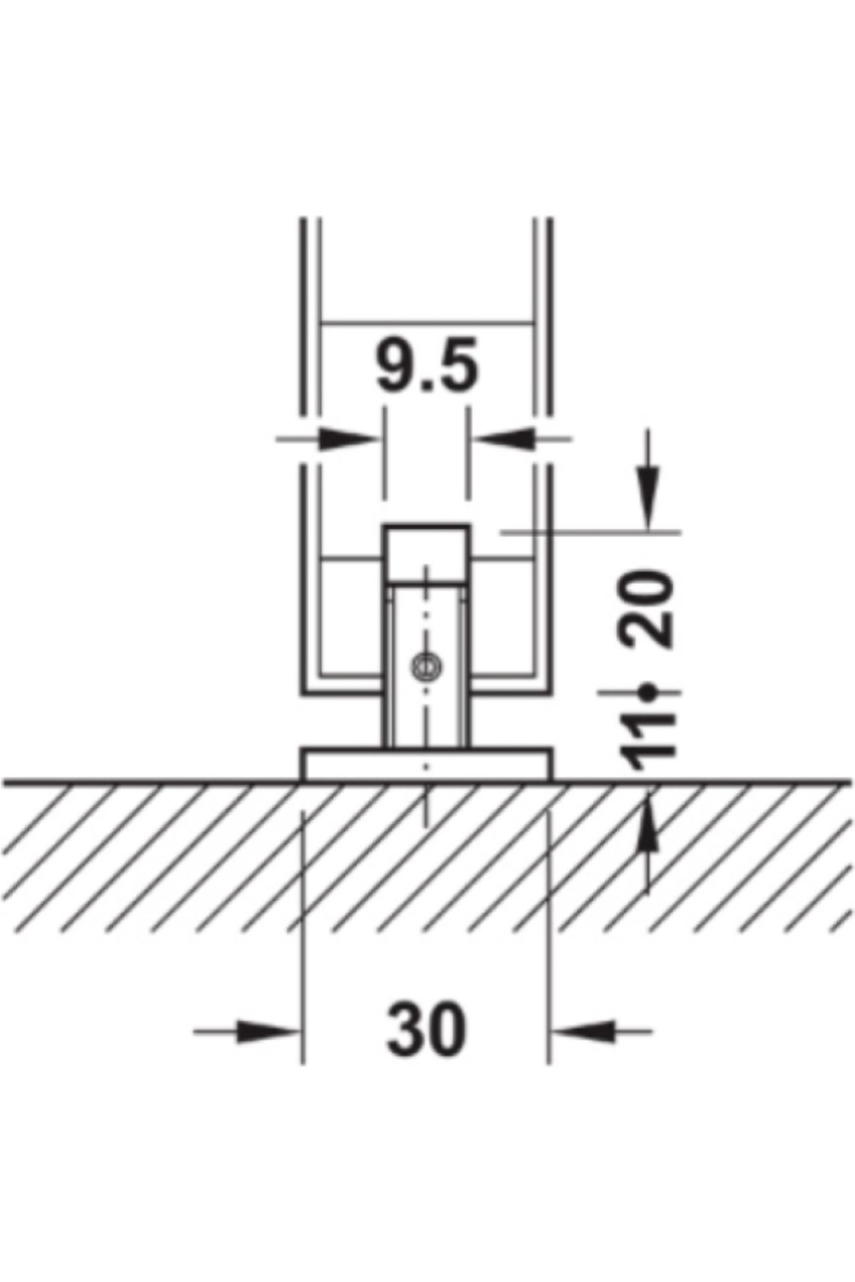 Hafele-Slido Classic 80-O - Sliding Door Set 847-966mm 940.82.105 3