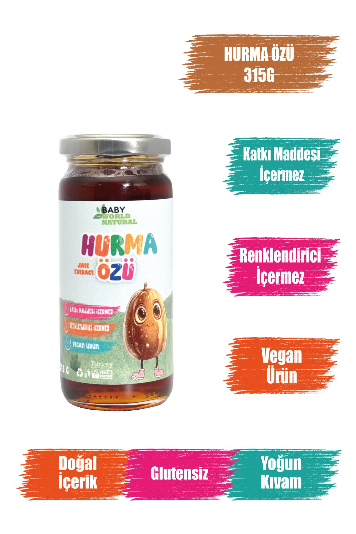 Baby World Natural Hurma Özü 315 Gr +6 Ay