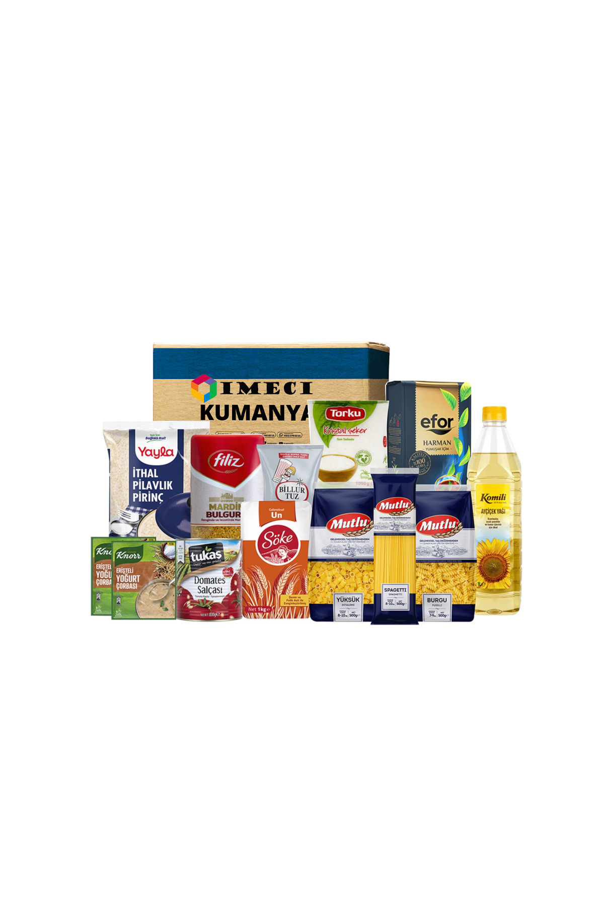 imeci İMECİ Ramazan Paketi Gıda Kumanya Yardım Erzak Kolisi BEREKET M