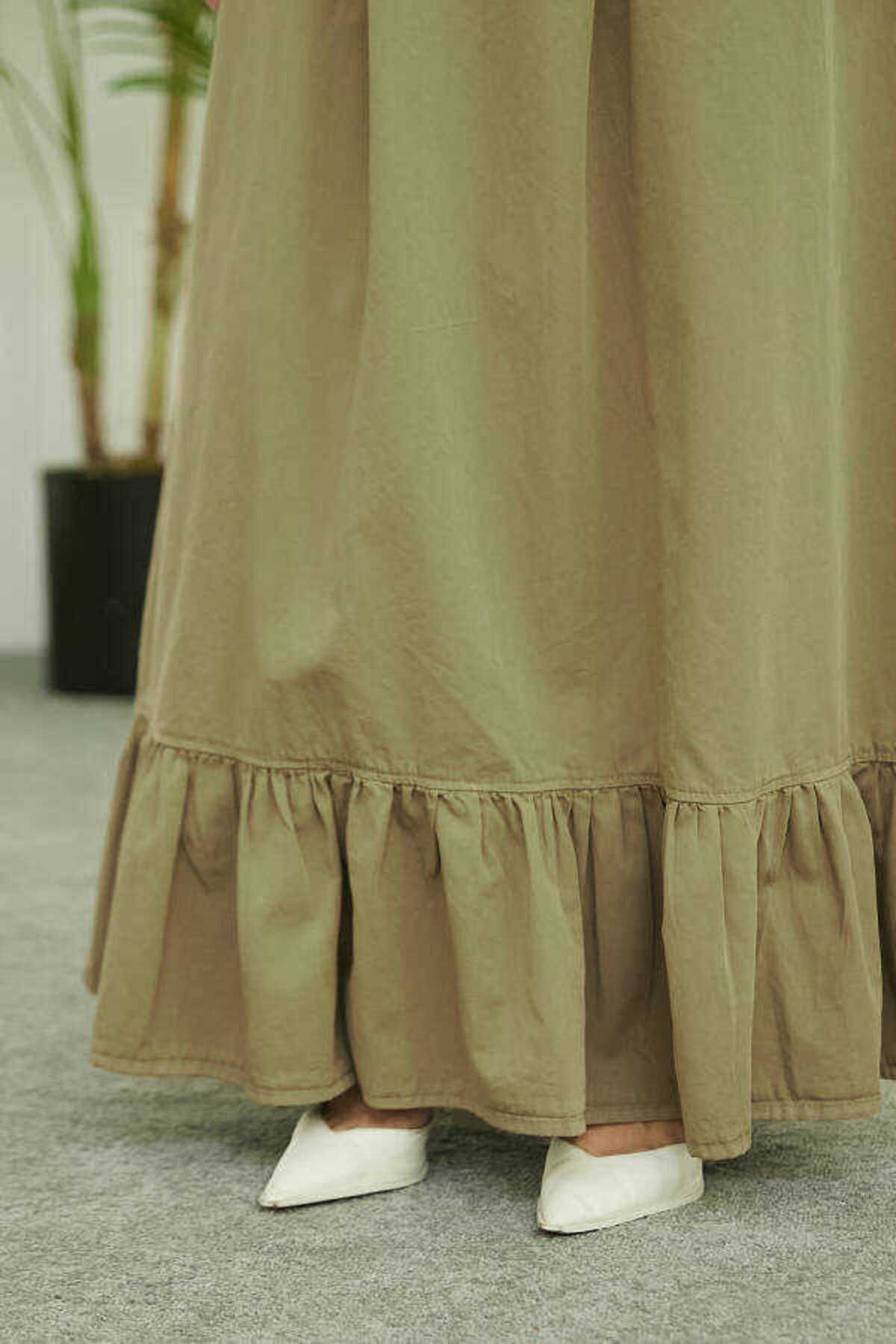 Neways-2281-Piece Painted Elastic Skirt Khaki 6