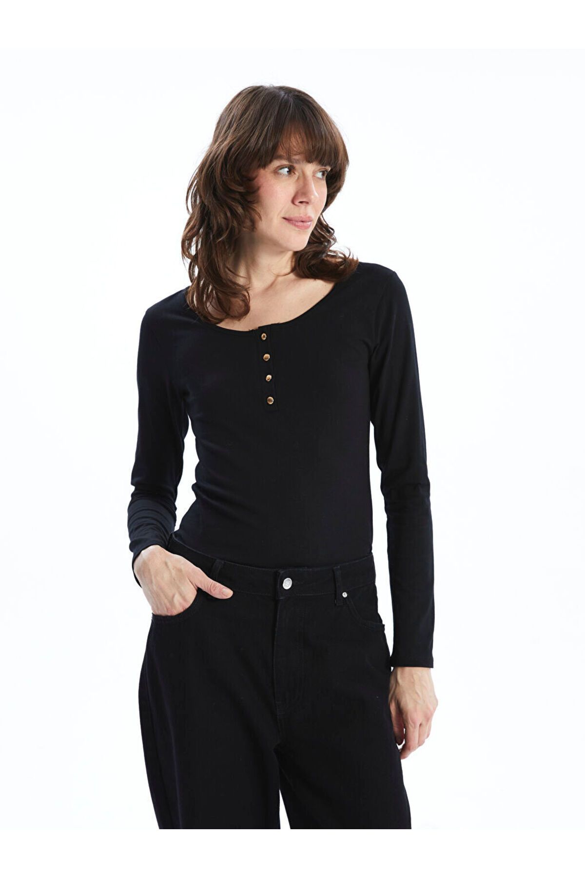 LC Waikiki Bisiklet Yaka Kadın Body