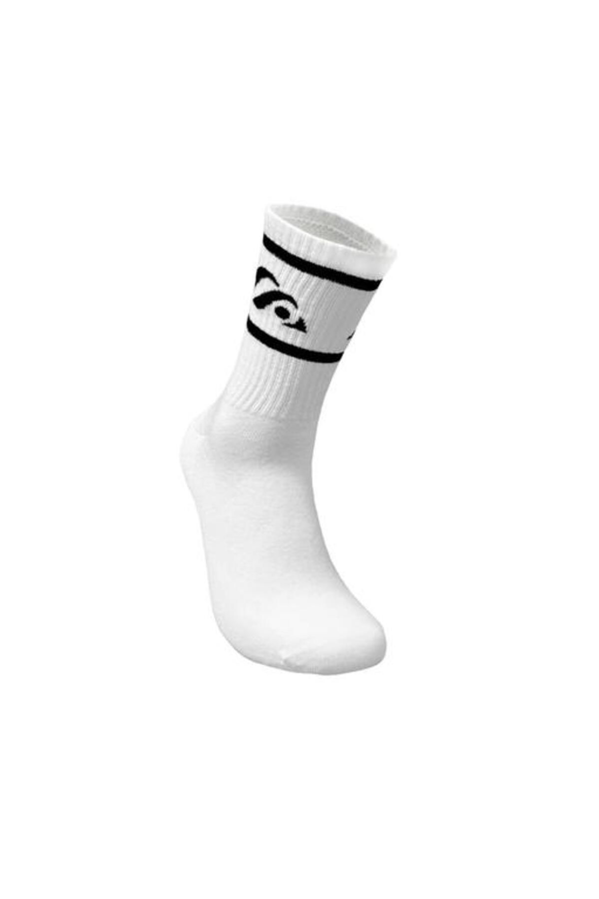 Skadi Mons-Logo Tennis 2 Pack Unisex White Socks 4