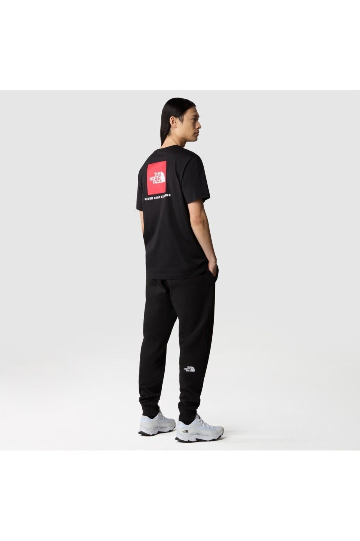 تی شرت مشکی مردانه یقه سیاه Redbox t shirt The North Face