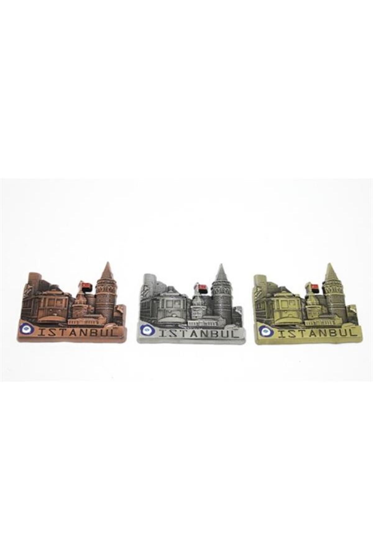 Mu Art Ahşap Metal İstanbul Temalı Yöresel Magnet Model 3